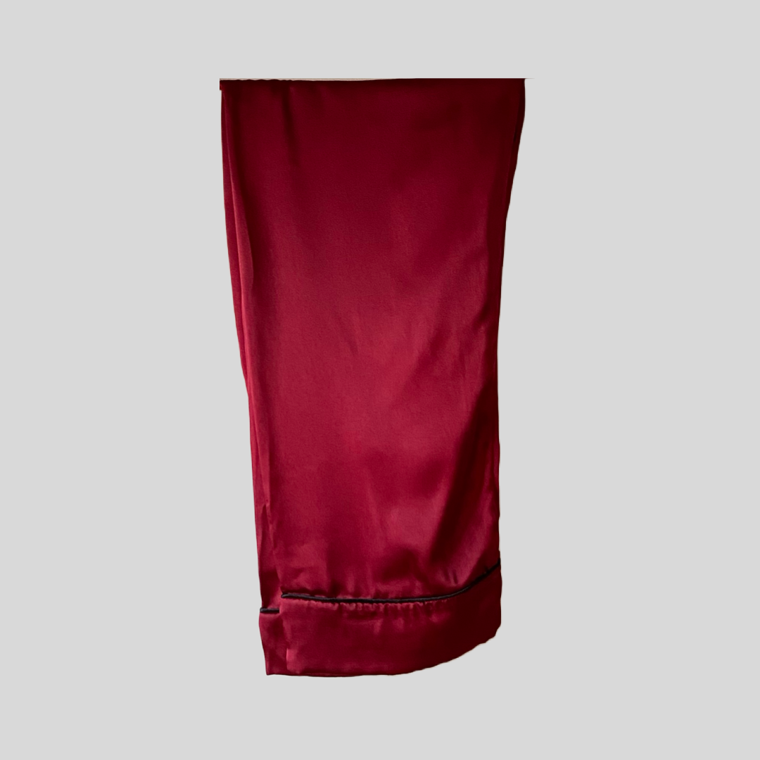 Maroon Luxe Silk